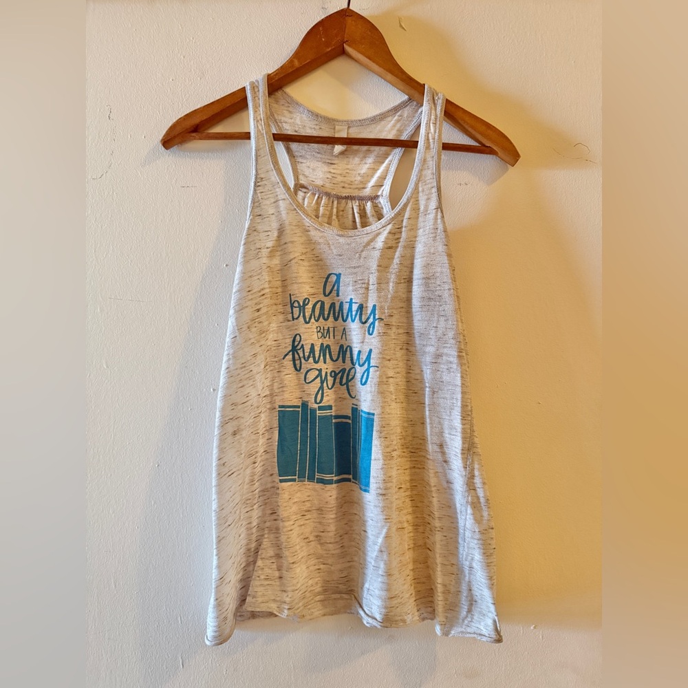 Beauty + the Beast Tank with Quote - XS